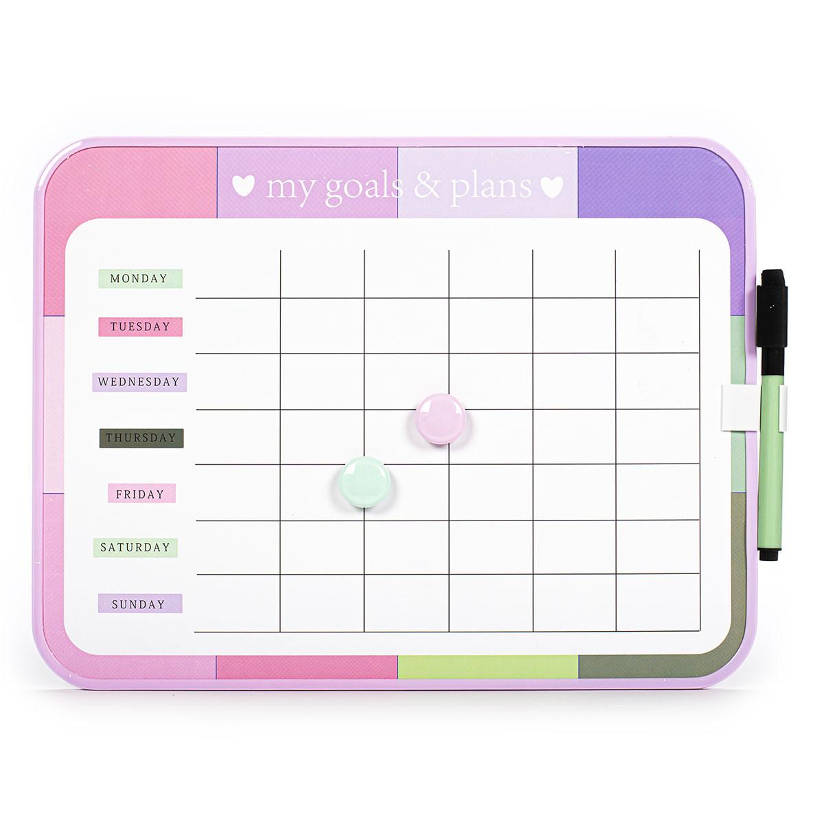 Magnetni nedeljni planer, suvo brisanje MY GOALS 