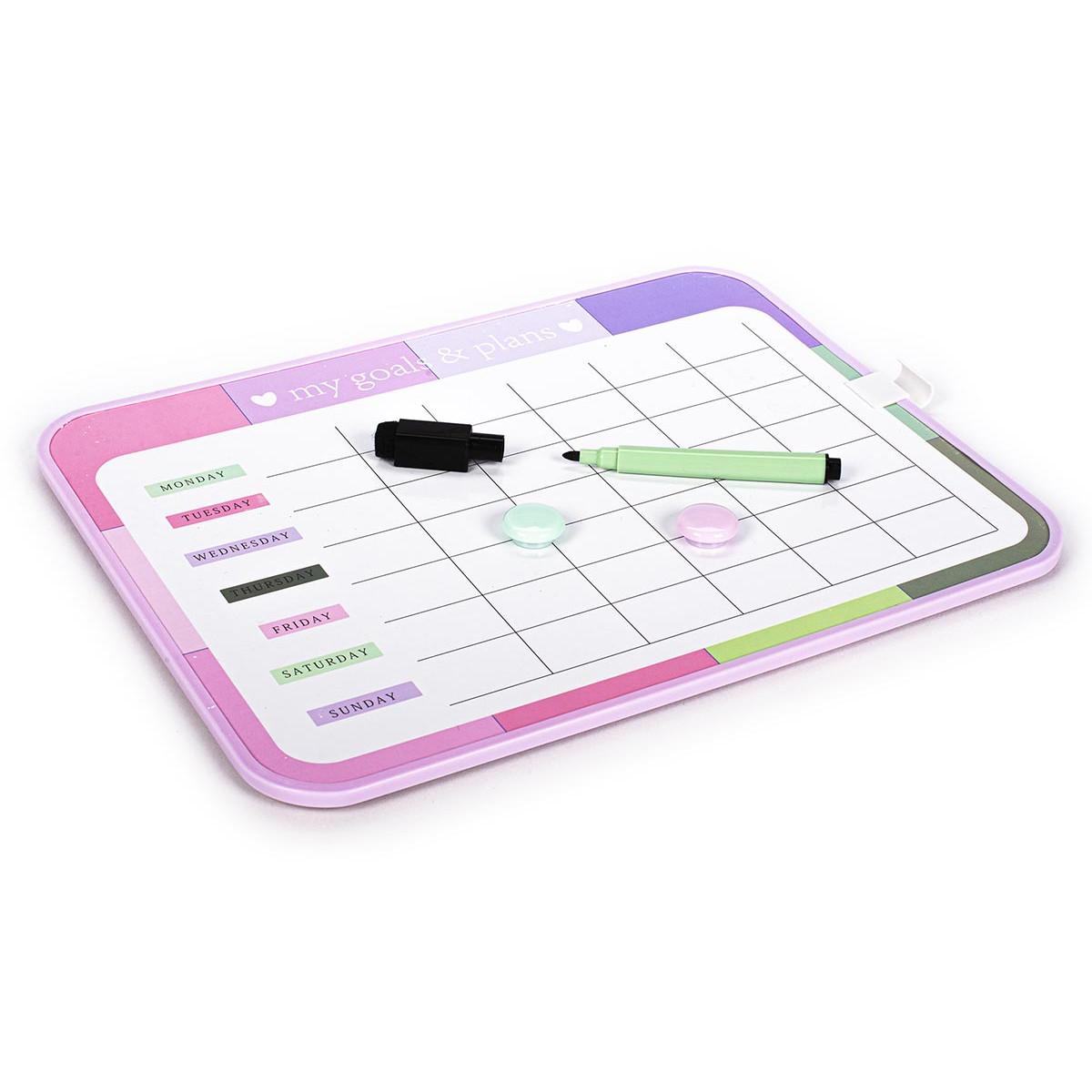 Magnetni nedeljni planer, suvo brisanje MY GOALS 