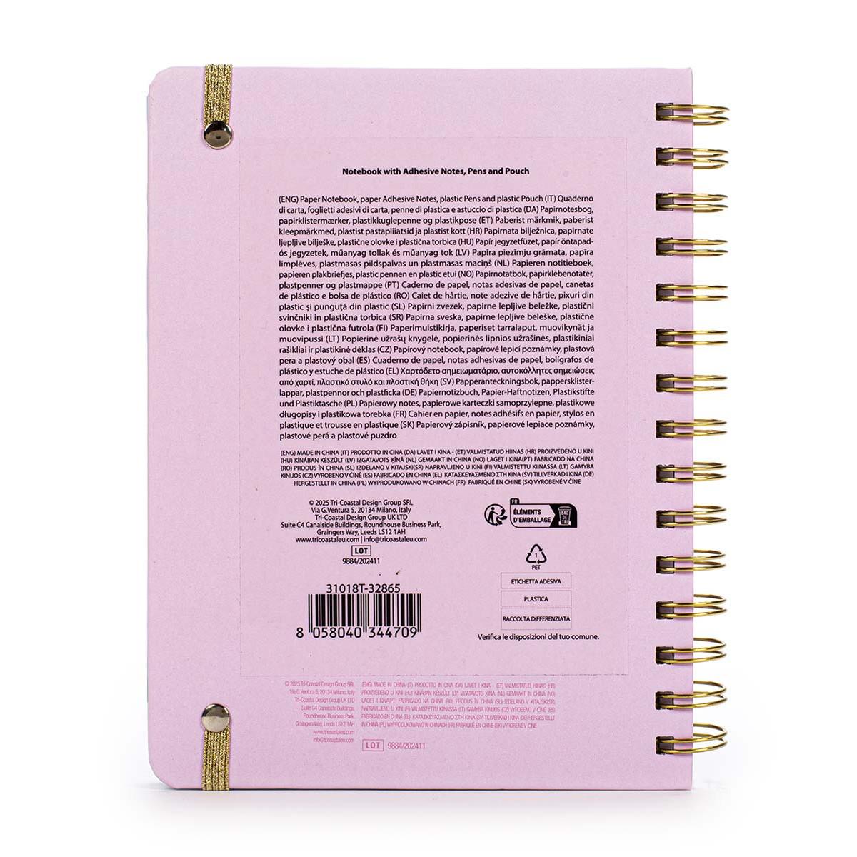 Set notes, 4 gel olovke i blokovi za poruke POSH POP Pretty notes 