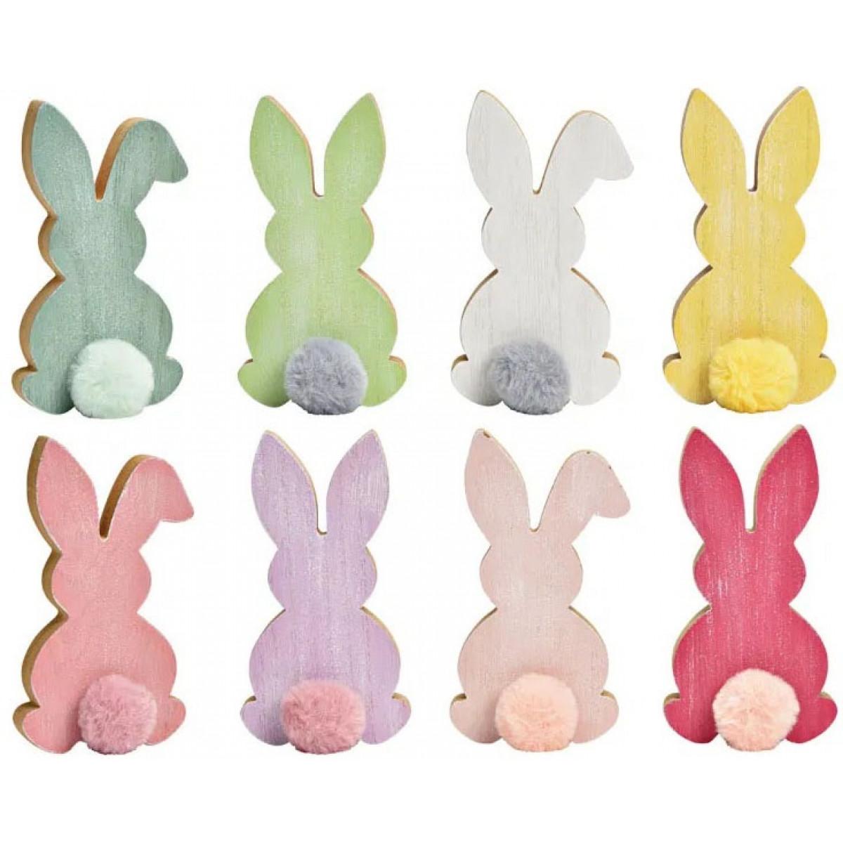 Uskršnji ukras ZEKA SA PUFNOM 8x4x16cm (osam vrsta) 