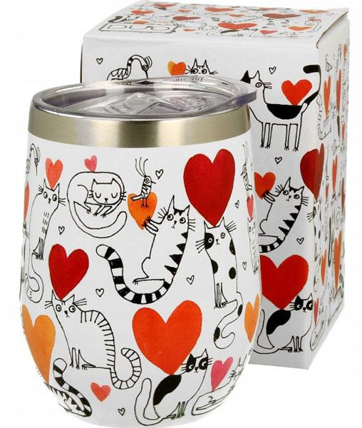 Putna šolja CAT'S WORLD - HEARTS 