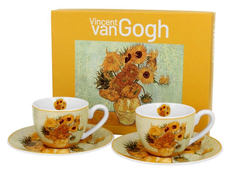 Dve šolje za espreso SUNFLOWERS -VAN GOGH 