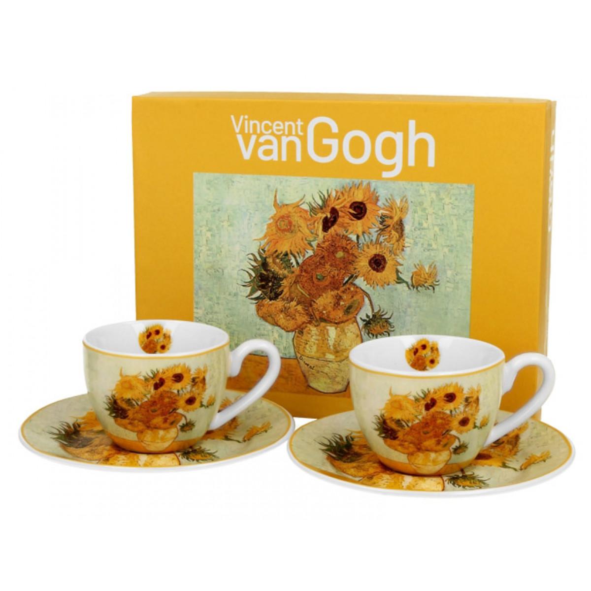 Dve šolje za espreso SUNFLOWERS -VAN GOGH 