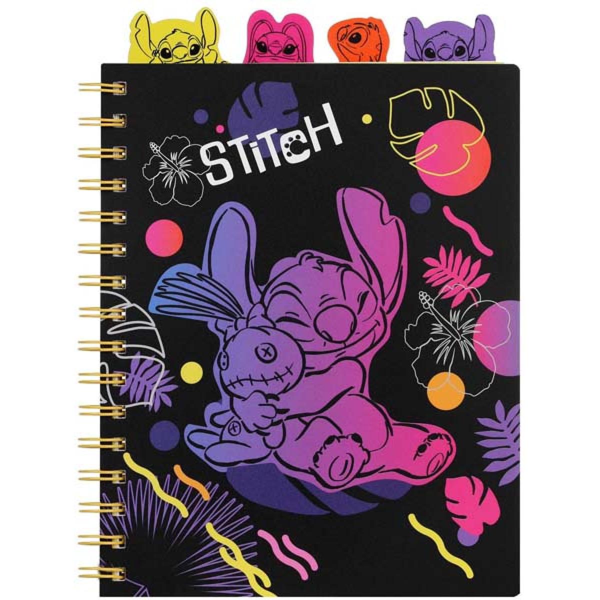 Notes A5 na kvadratiće DISNEY STITCH - BLACK 