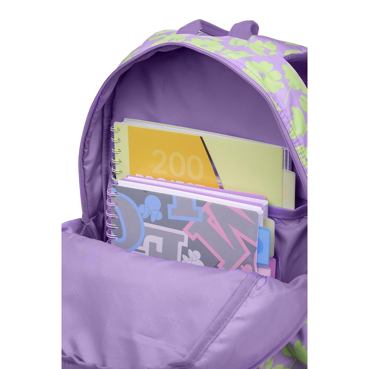 Ranac RIDER - FLORES LILA, 43 cm, 27 l 