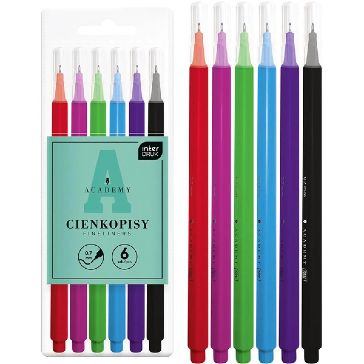 Tanki flomasteri ACADEMY 6kom 