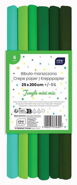 Set krep papira JUNGLE MIX 200x25cm 
