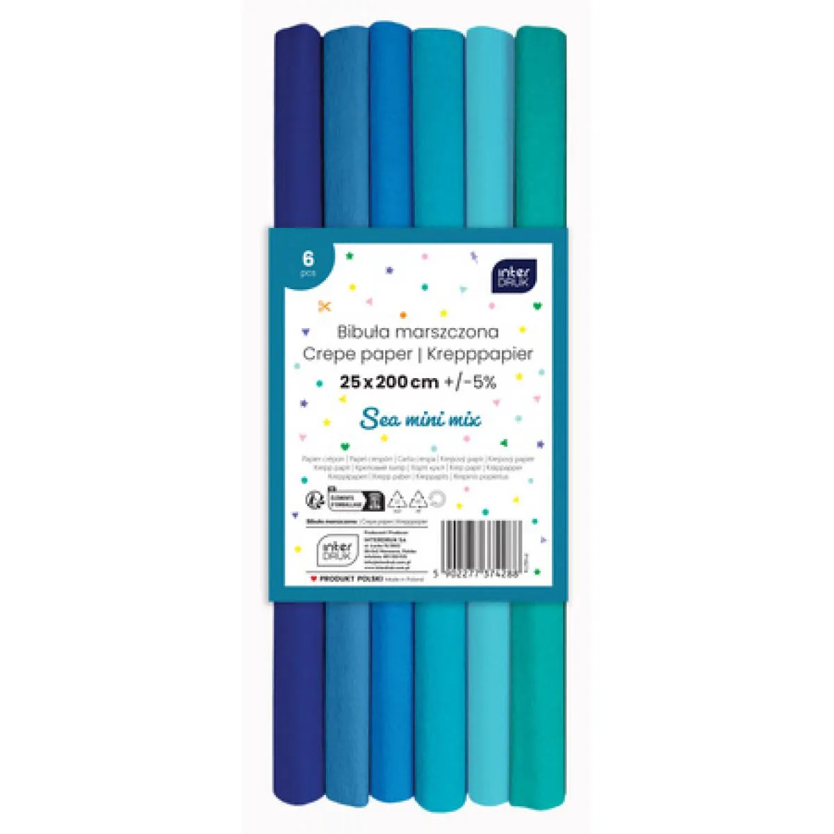 Set krep papira SEA MIX 200x25cm 