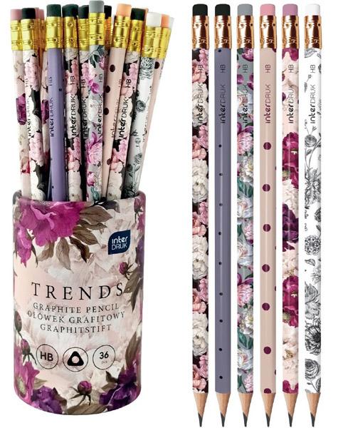 Grafitna HB olovka sa gumicom TRENDS 