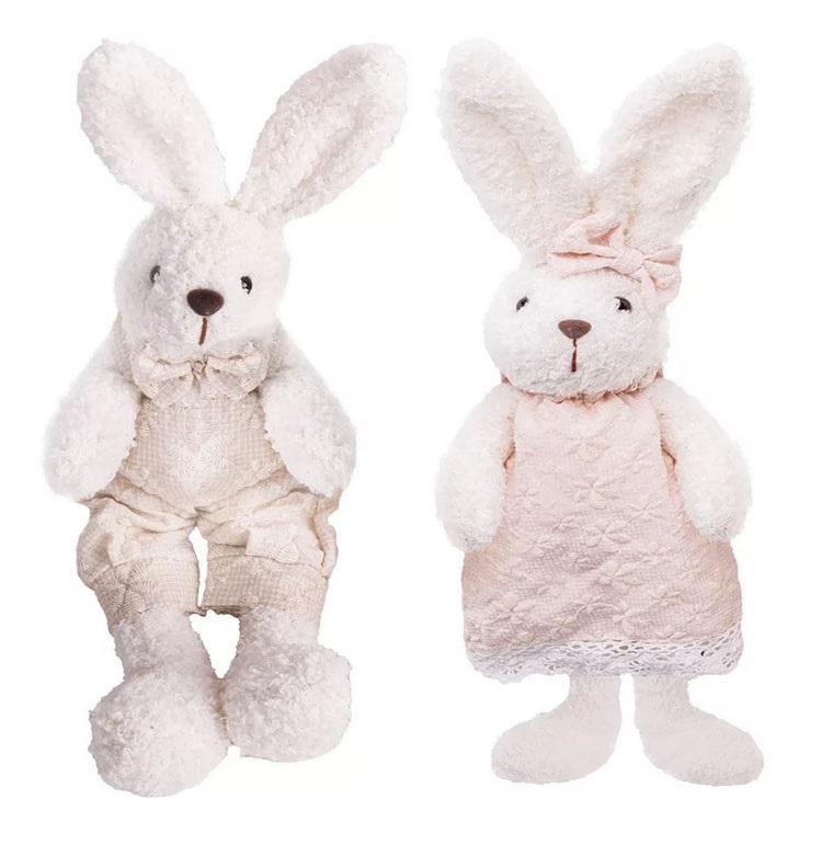 Uskršnji BELI ZEKA 20cm (dve vrste) 