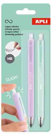 Set dve grafitne OLOVKE INFINITE LILA/ZELENA 
