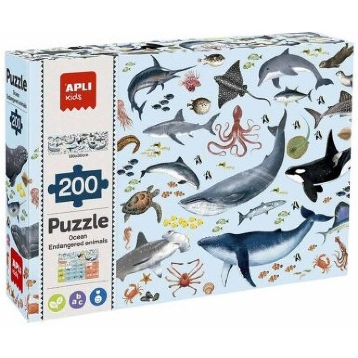 Puzzle za decu MARINE ANIMALS 