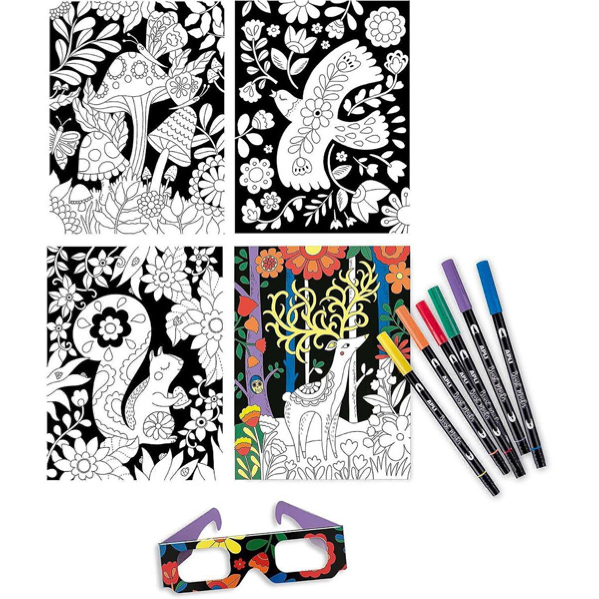 Kreativni set za bojenje sa 3D efektom - ŽIVOTINJE 