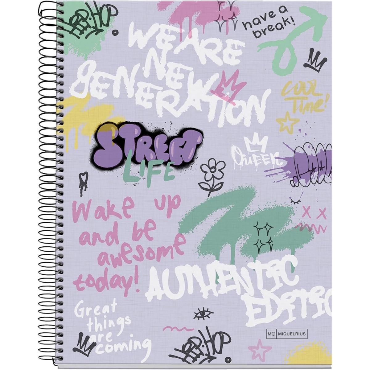 Notes A4 MIQUELRIUS Wake up, 120 listova na kvadratiće 