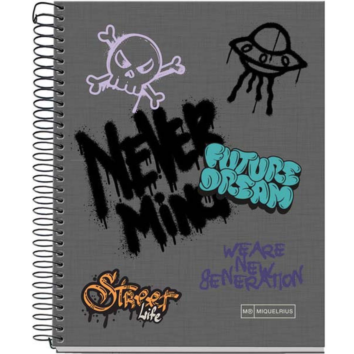 MIQUELRIUS sveska A4 na kvadratiće TP GRAFFITI 