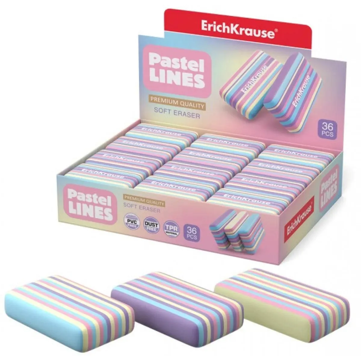 Gumica za brisanje PASTEL LINES 