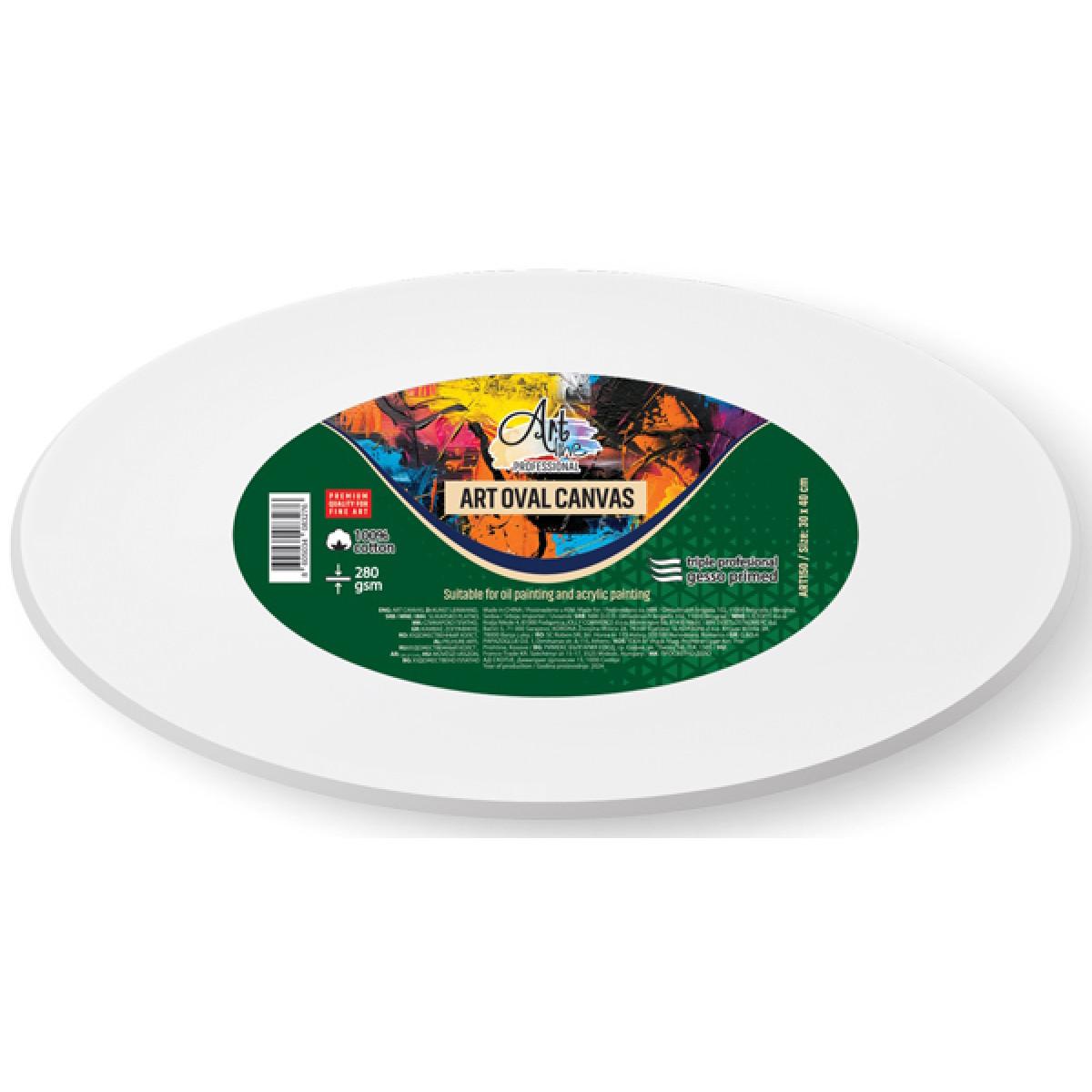 Ovalno skilarsko platno 280GSM ART SCOOL 30x40cm 