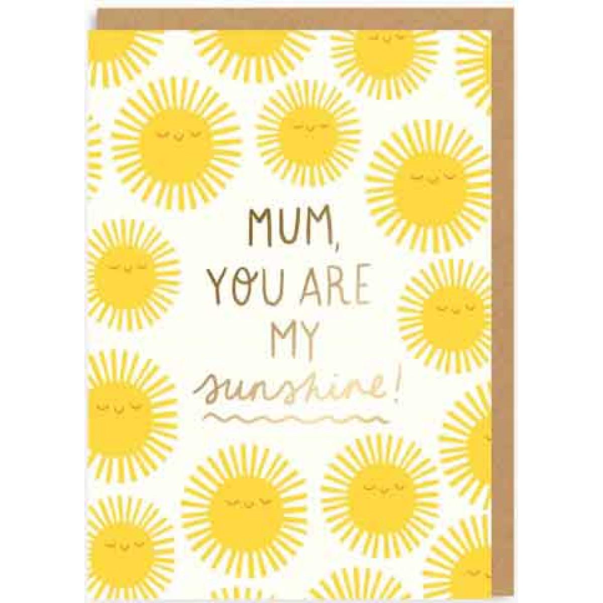 Čestitka MUM YOU ARE MY SUNSHINE 