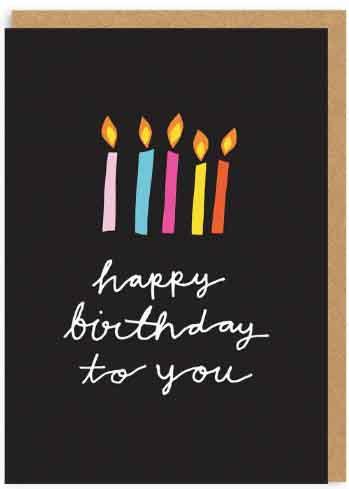 Čestitka HAPPY BIRTHDAY TO YOU CANDLES 