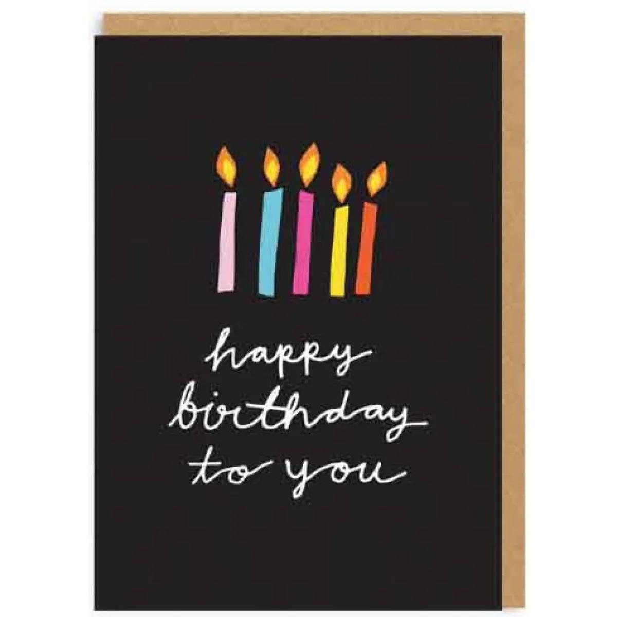 Čestitka HAPPY BIRTHDAY TO YOU CANDLES 