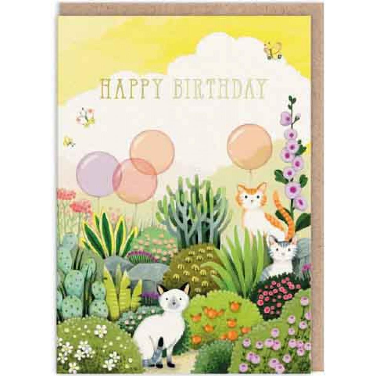 Čestitka GARDEN CATS 