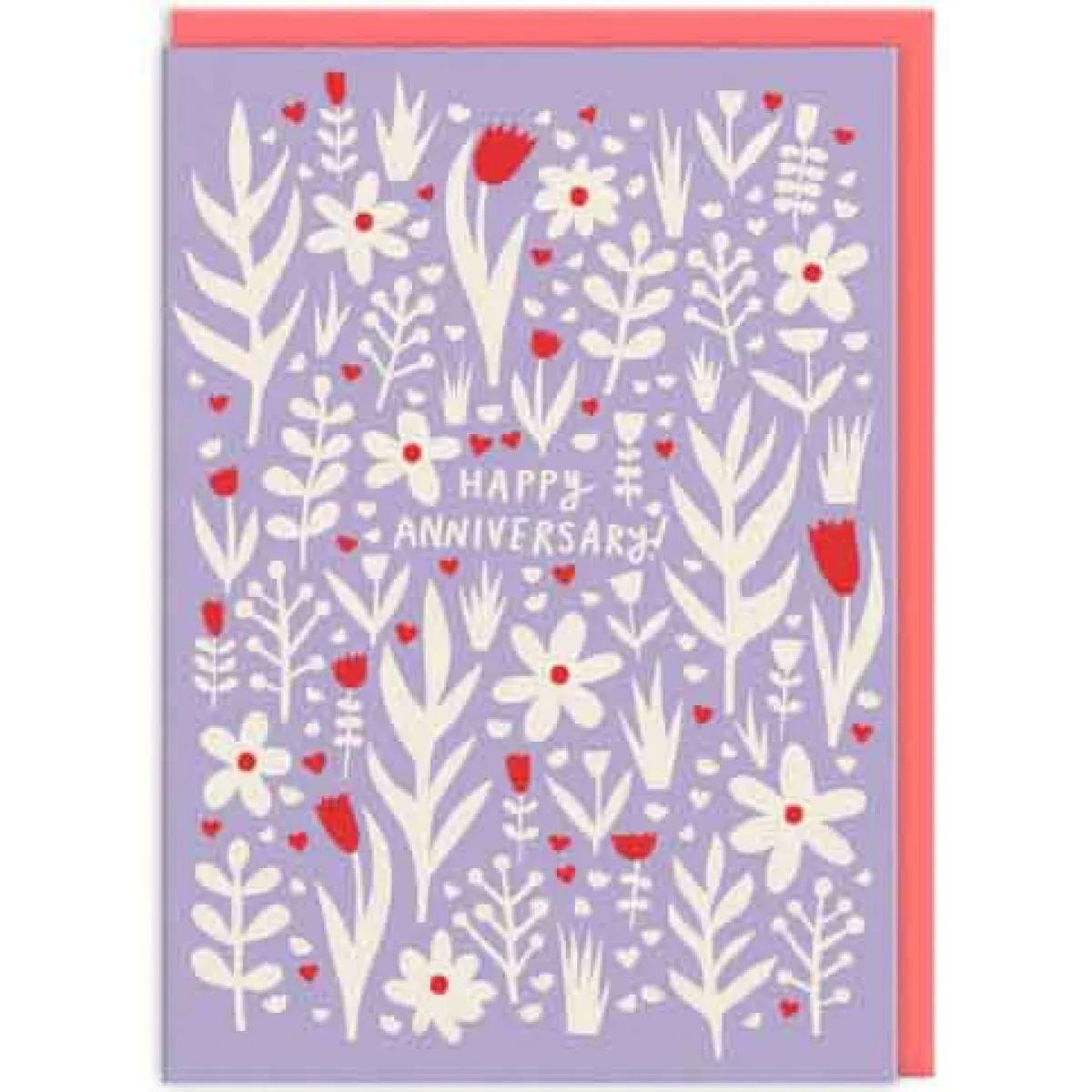 Čestitka ANNIVERSARY FLOWERS 