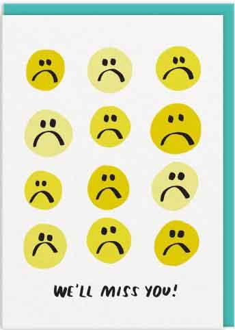 Čestitka WE'LL MISS YOU 