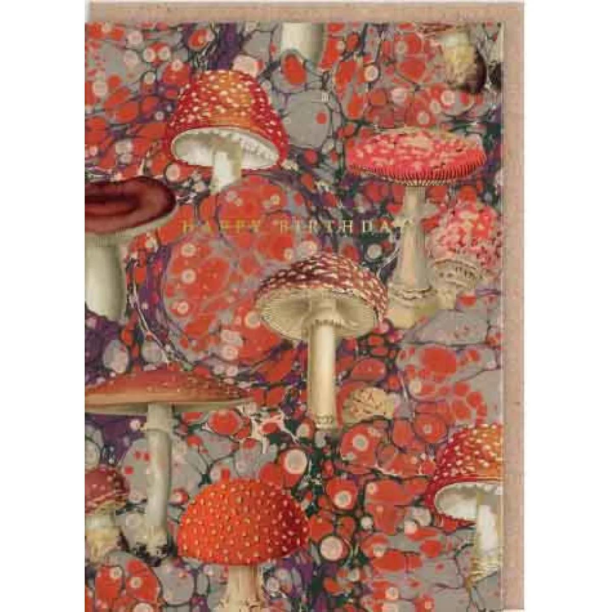 Čestitka MARBLE FUNGI 