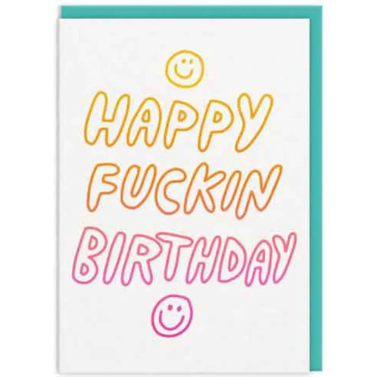 Čestitka HAPPY FUCKIN BIRTHDAY 