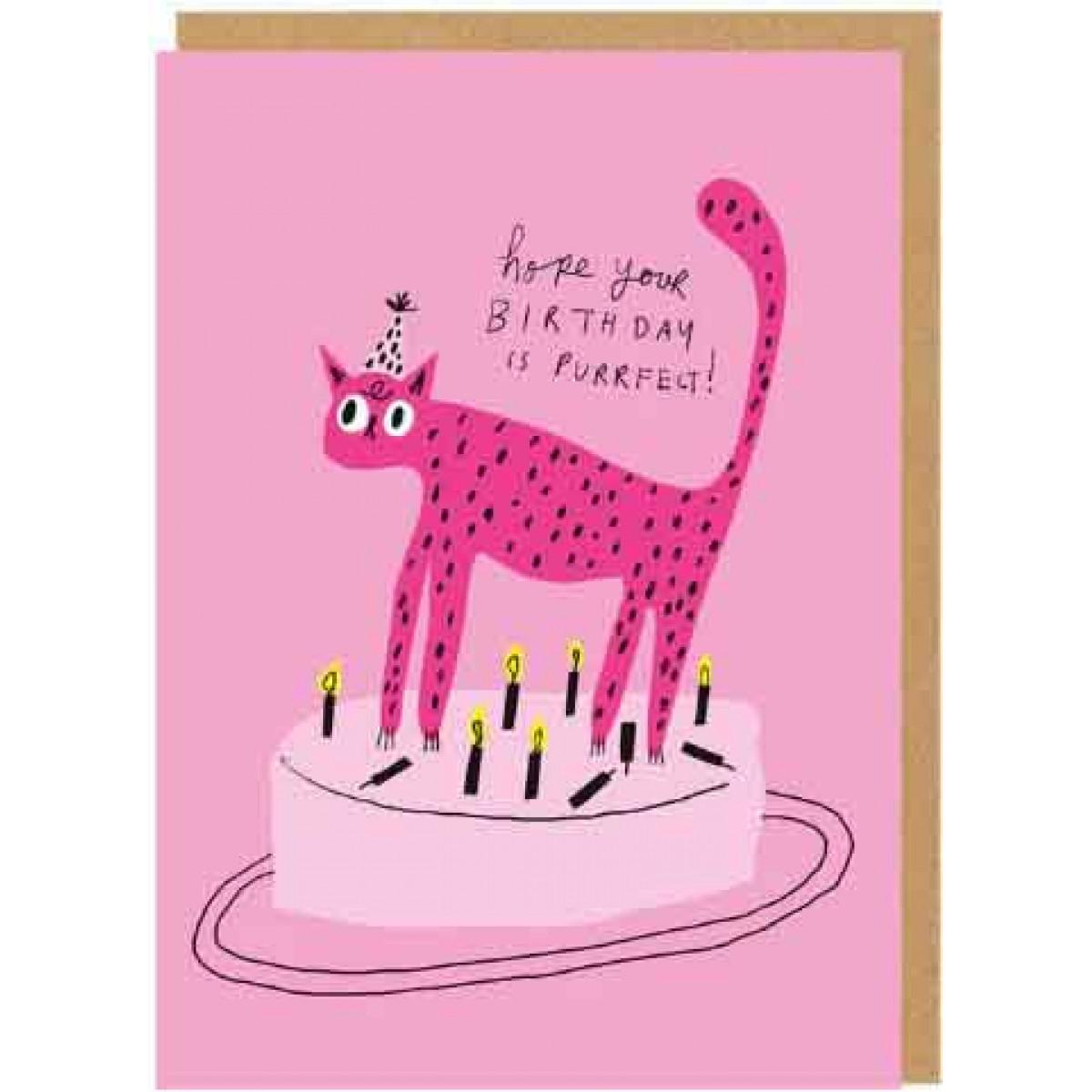 Čestitka PURRFECT BIRTHDAY CARD 