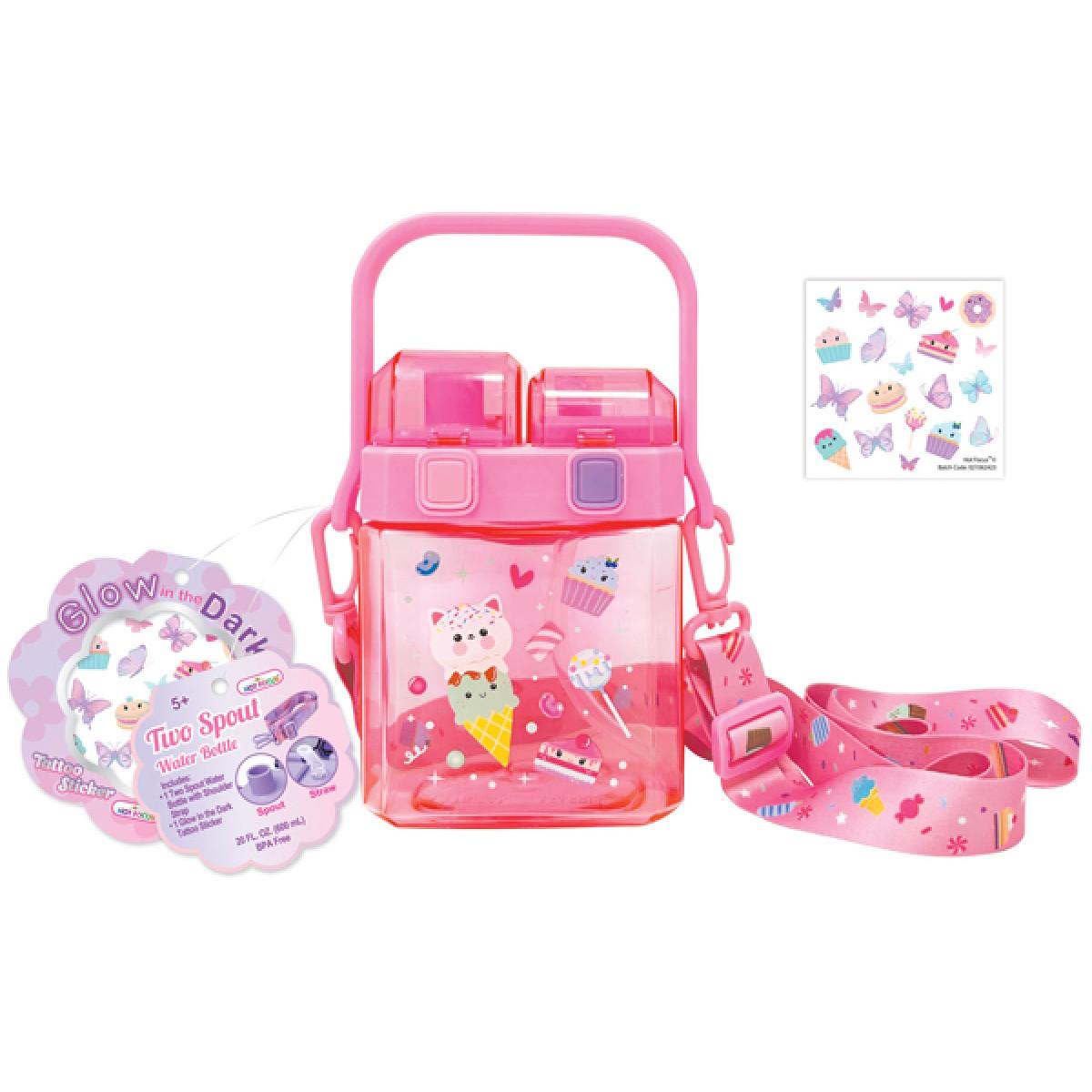 Plastična flaša za vodu sa stikerima SLATKIŠI 600ml 