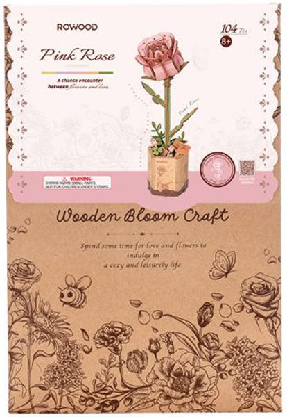 3D drvene puzzle ROZE RUŽA 