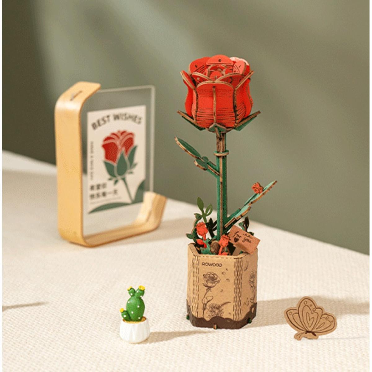 3D puzzle RED ROSE 