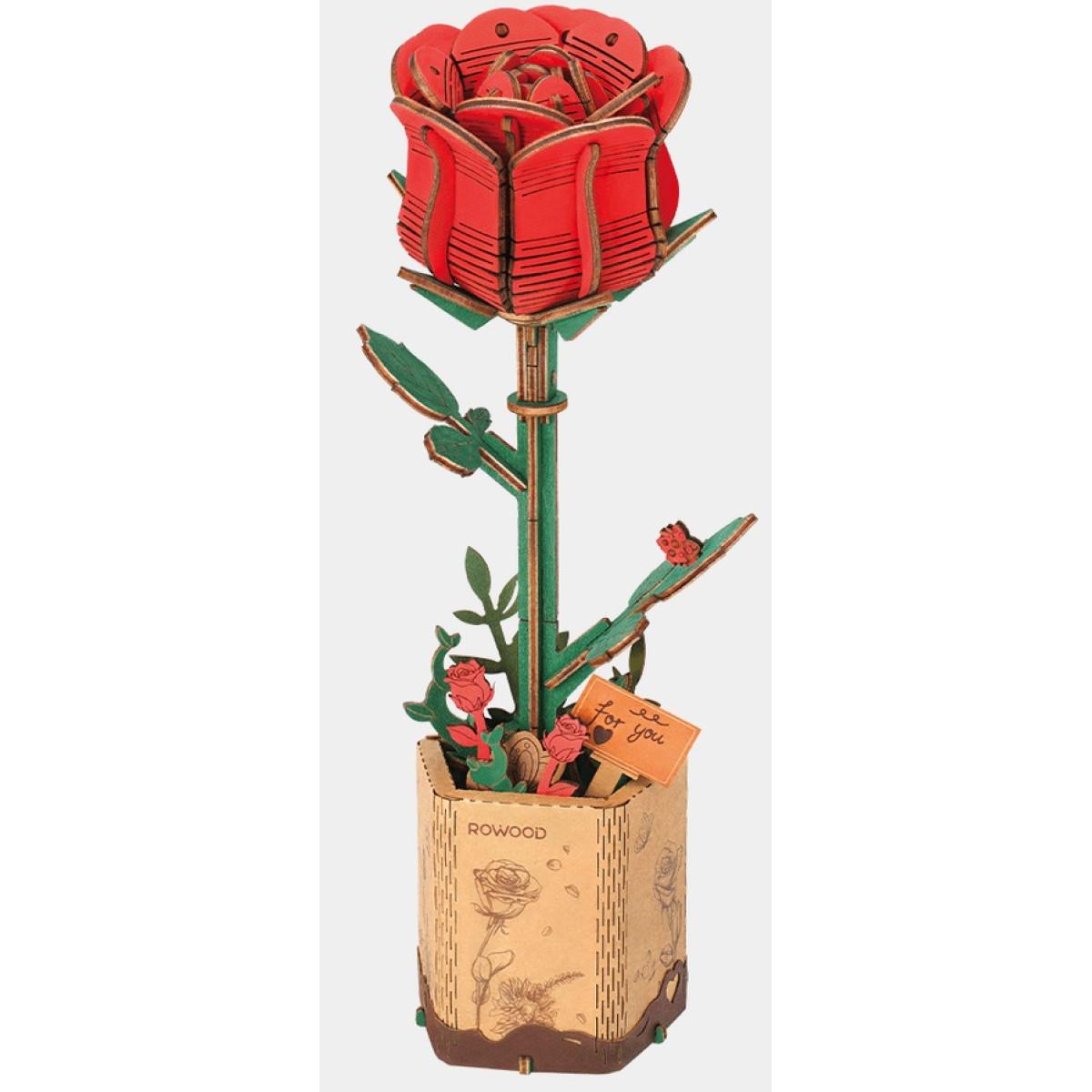 3D puzzle RED ROSE 