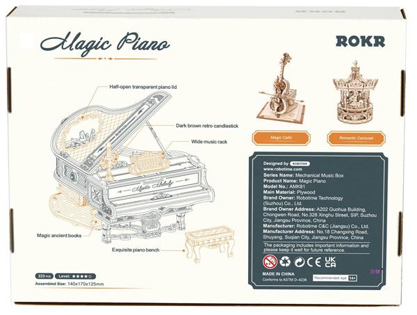3D drvene puzzle ČAROBNI KLAVIR 