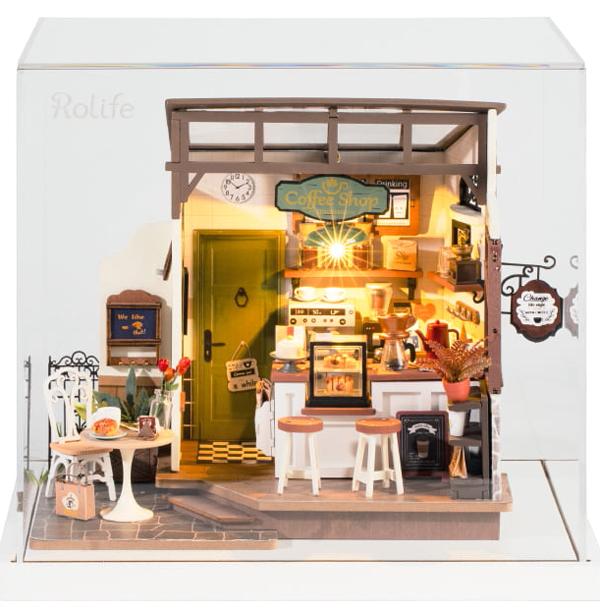 3D drvene puzzle COFFE SHOP 