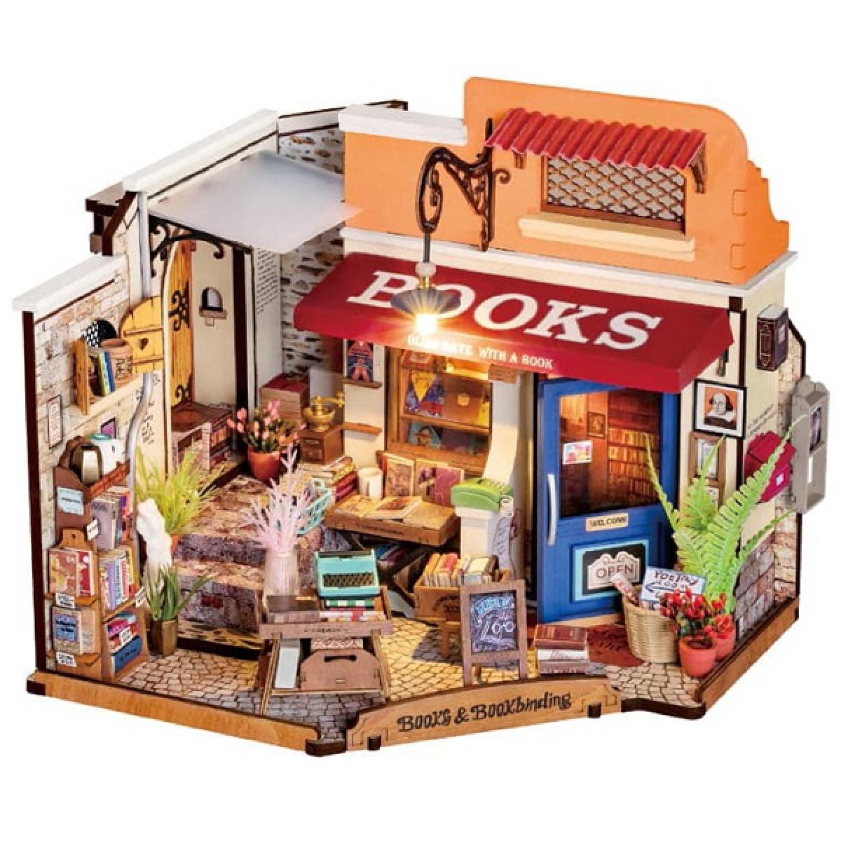 3D drvene puzzle CORNER BOOKSTORE 