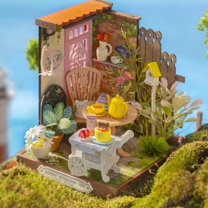 3D drvene puzzle FANCY TEA YARD 