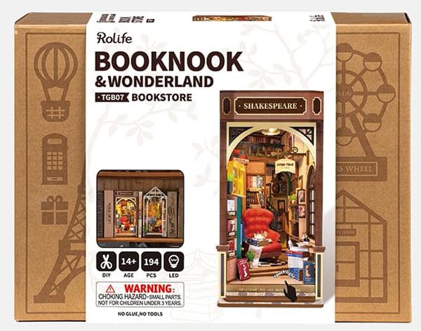 3D drvene puzzle/držač za knjige BOOKSTORE 