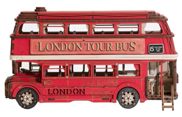 3D drvene puzzle LONDON TOUR BUS 