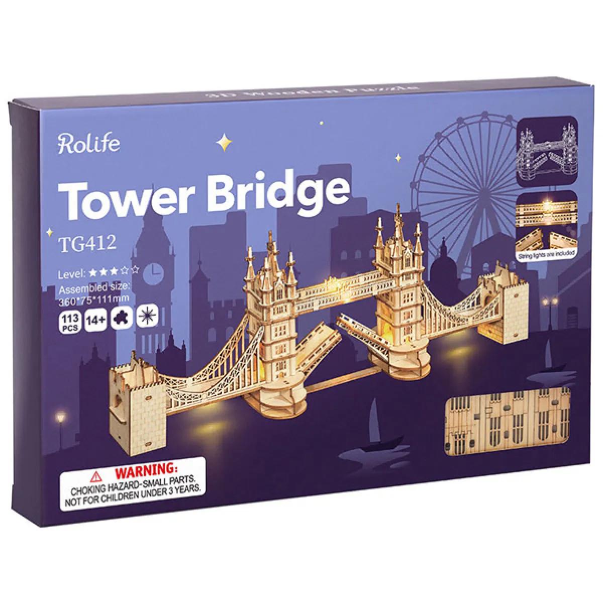 3D drvene puzzle TOWER BRIDGE 