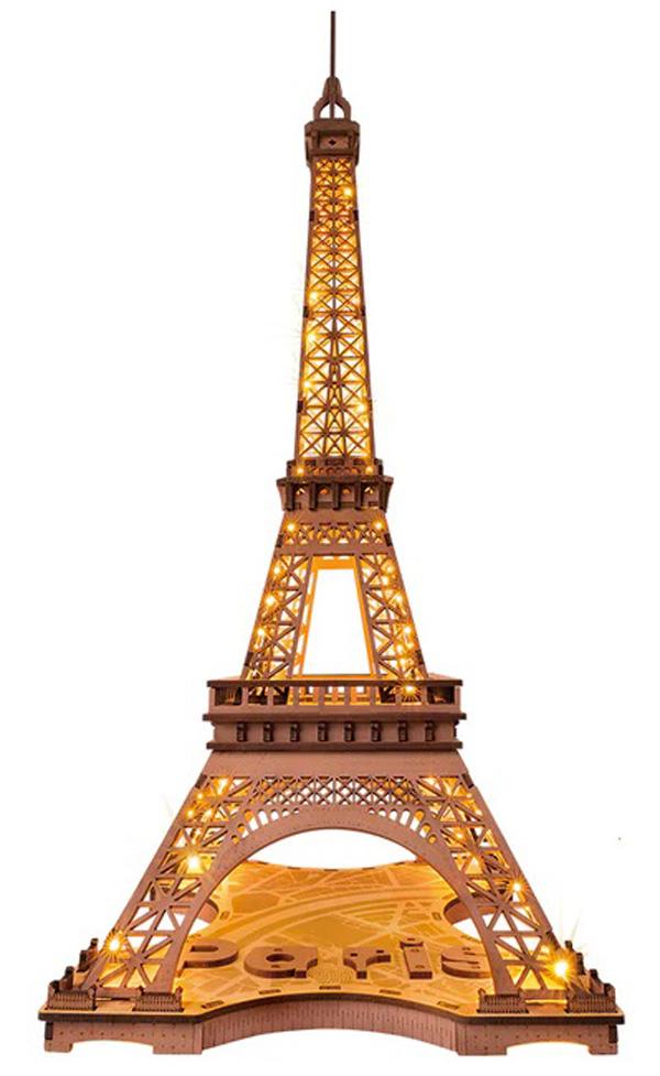 3D drvene puzzle NOĆ NA AJFELOVOJ KULI 