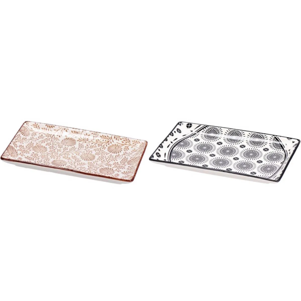 Pravougaoni plitki tanjir TRICY 20x13x2cm (DVE VRSTE) 