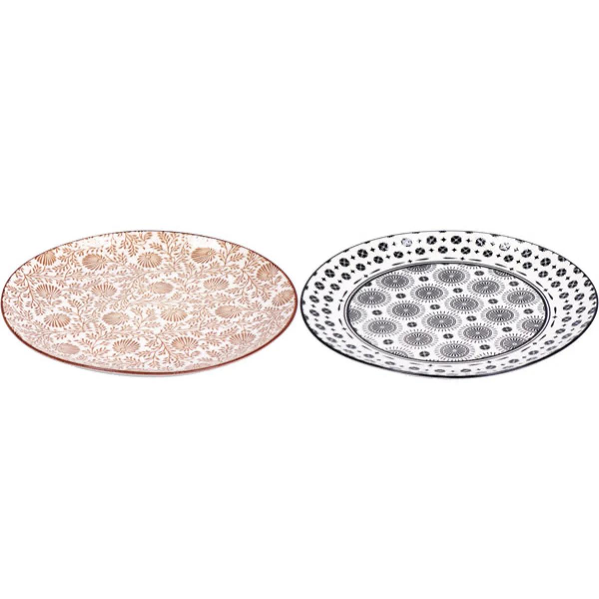 Plitki tanjir TRICY 25,5 cm (DVE BOJE) 