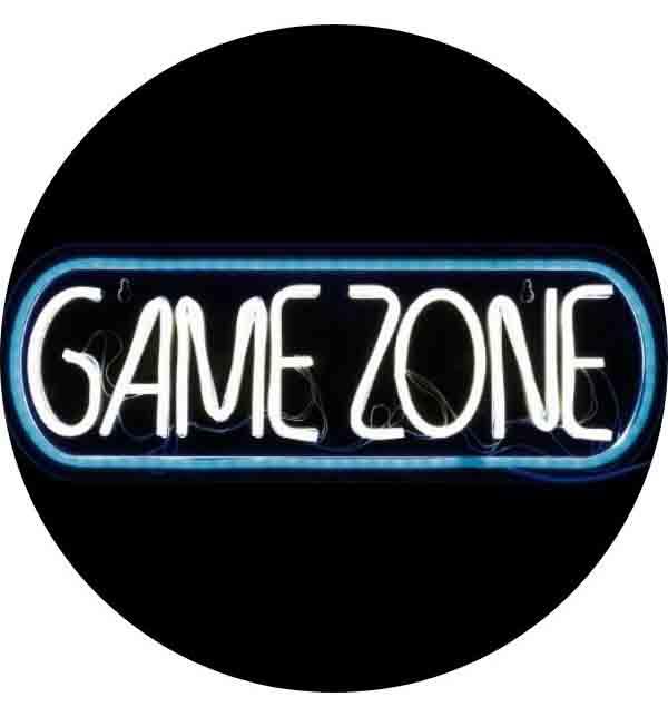 Neonski natpis GAME ZONE 43cmX15 