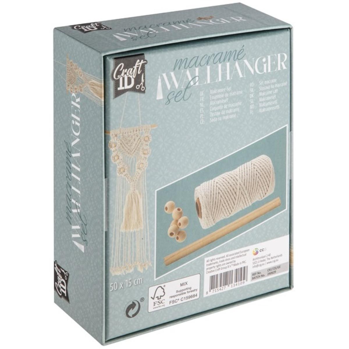 Kreativni set MACRAME - ZIDNA VEŠALICA 