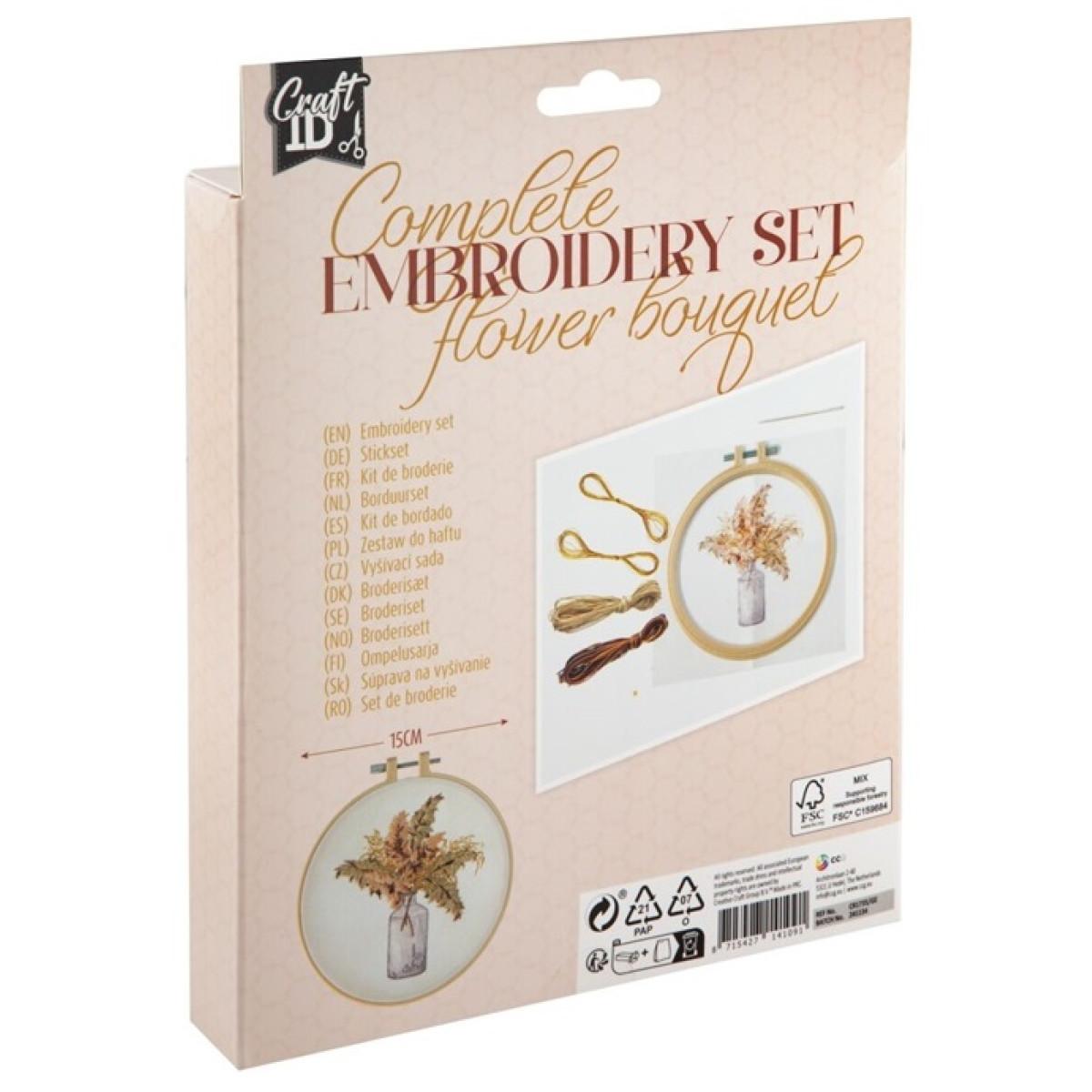 Kreativni set za vez VAZA SA CVEĆEM 