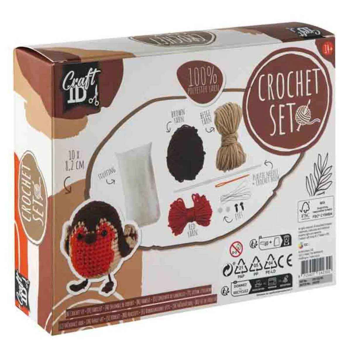 Kreativni set za heklanje CRVENDAĆ 