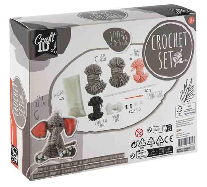 Kreativni set za heklanje SLON 