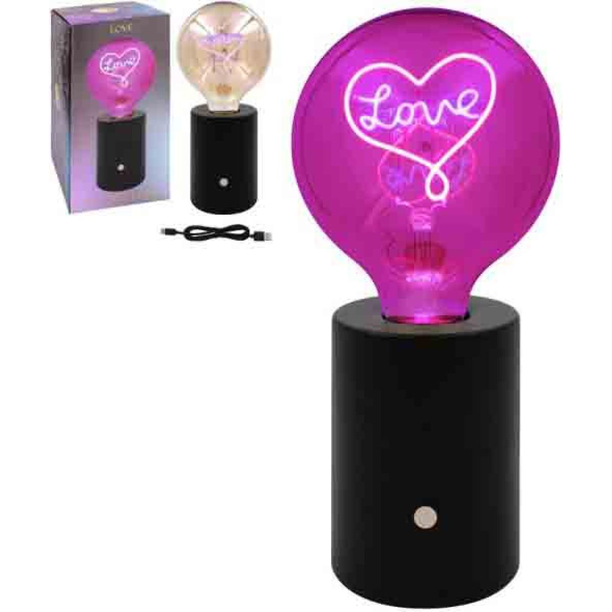 Lampa LED TEXT LAMP LOVE 